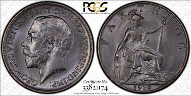 1912 1/4D S-4059 Blackened finish MS64