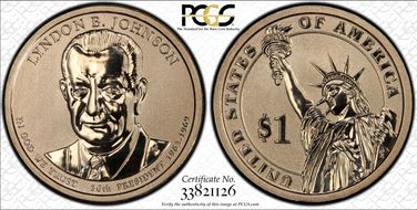 2015-P $1 Lyndon B. Johnson Rev PR Chronicles Set PR68