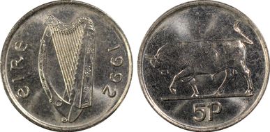 1992 5p MS65