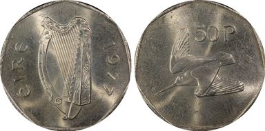 1977 50p MS64
