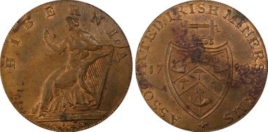 1789 Tk 1/2D DH-75 Wicklow MS63BN