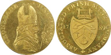 1789 Tk 1/2D DH-18 Wicklow Var Gilt MS62