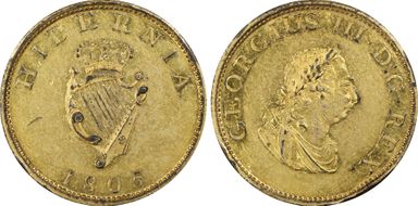 1805 1/2D S-6621 Gilt Engrailed Edge PR1