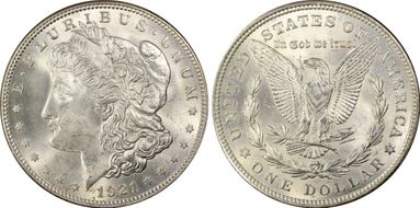 1921 $1 Morgan MS65
