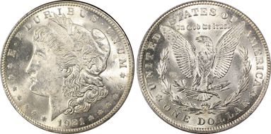1921 $1 Morgan MS65
