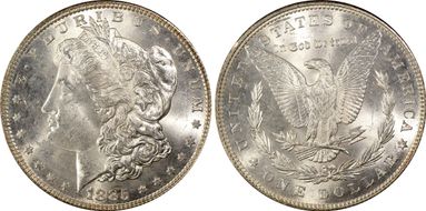 1885 $1 MS64