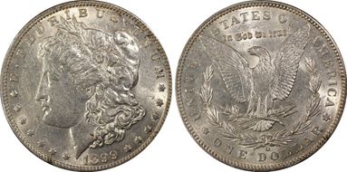 1899-O $1 AU58