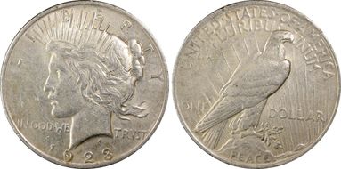 1923 $1 AU53