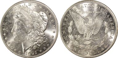 1901-O $1 MS63