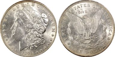 1890 $1 MS63
