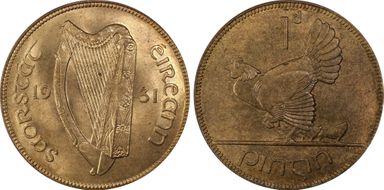 1931 1D MS64RB