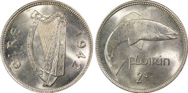 1942 Florin MS65