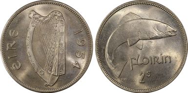 1954 Florin KM-15a MS65