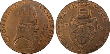 1789 Tk 1/2D DH-7 Wicklow MS64+ RB