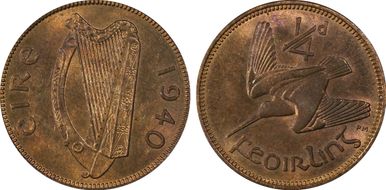 1940 1/4D MS64RB