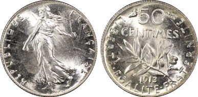 1913 50C Gad-420 F-190 MS65