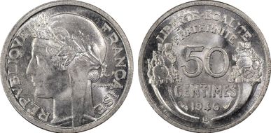 1946-B 50C Gad-426a F-194 MS65