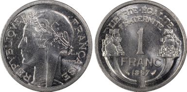 1957 1 Fr Gad-473b F-221 MS66