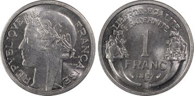 1957 1 Fr Gad-473b F-221 MS64