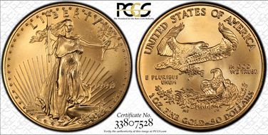 1998 $50 Gold Eagle MS66
