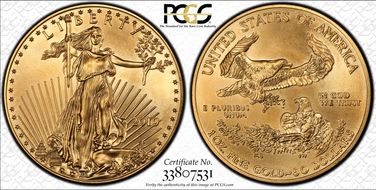 2010 $50 Gold Eagle MS69