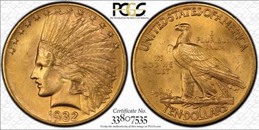 1932 $10 MS64