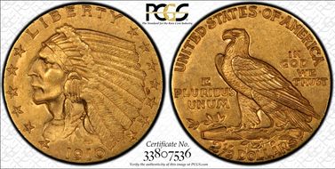 1910 $2.50 MS61