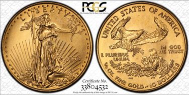 1998 $10 Gold Eagle MS68