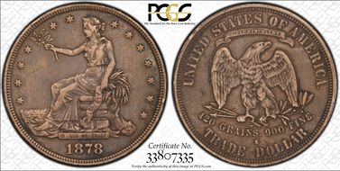 1878-S T$1 Trade VF35