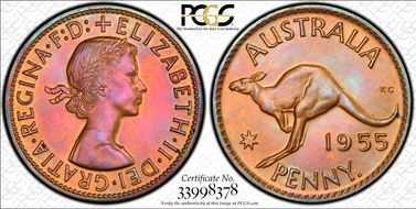 1955 Y. (p) 1D PR64RB