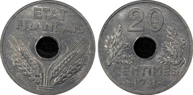 1941 20C Gad-321 F-153 MS66