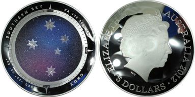 2012 $5 Crux Southern Sky Colorized PR68DCAM