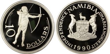 1990 P$10 X#E4 Archer Essai SP69