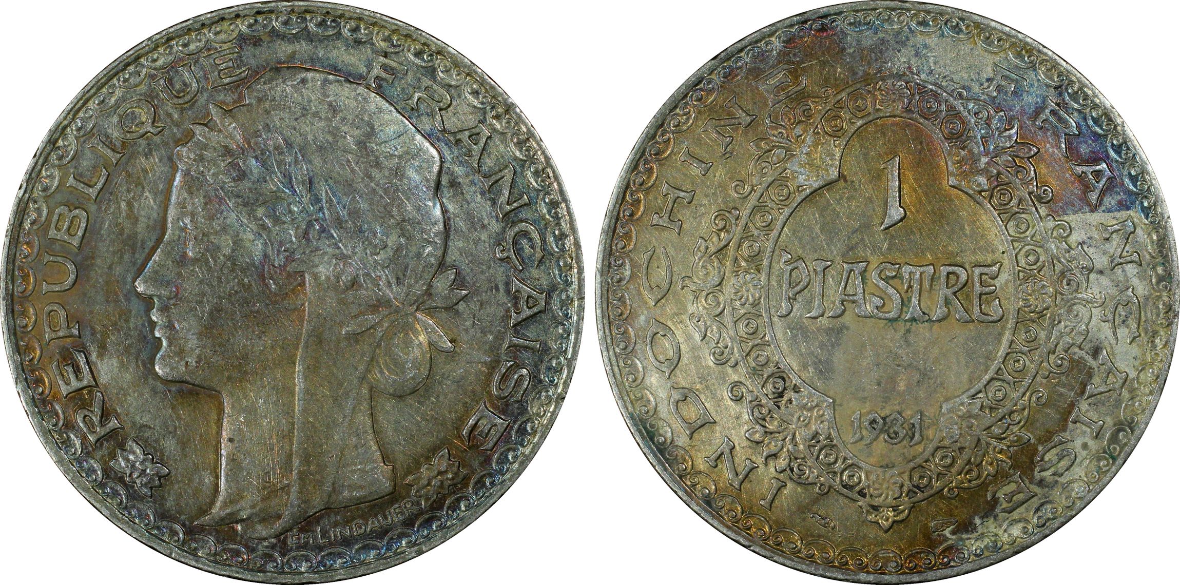 钱币天堂·交易区详情·pcgs五彩法国关门坐洋