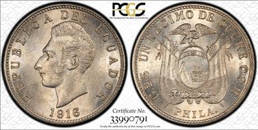 1916-Phila Decimo MS64