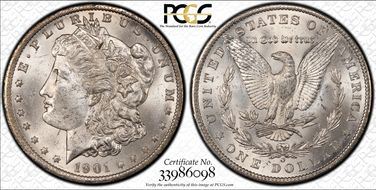 1901-O $1 MS63