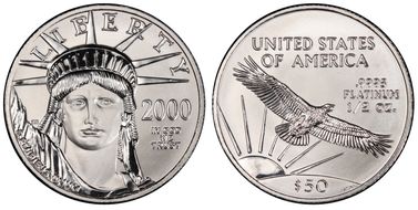 2000 $50 Statue of Liberty MS70