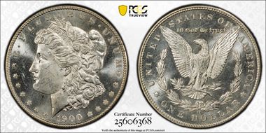 1900-O $1 VAM 15, Doubled Stars MS65PL