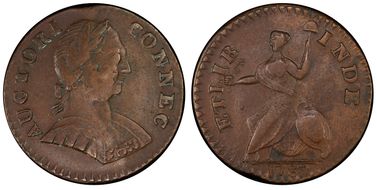 1787 CT 1/2P Small Head Right, ''ET LIB'' AU53BN