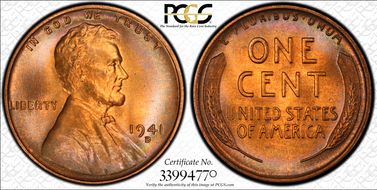 1941-D 1C MS66+ RD