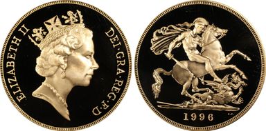 1996 £5 S-SE3 St. George PR69DCAM
