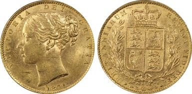 1871 Sov S-3853B Shield MS63+