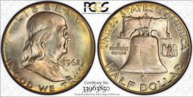 1962-D 50C MS65+ FBL