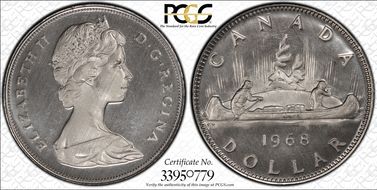 1968 $1 Voyageur Ni PL66