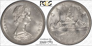 1969 $1 Voyageur MS65