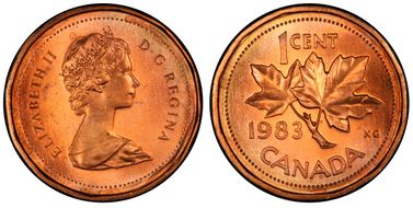 1983 1C Far Beads MS66RD