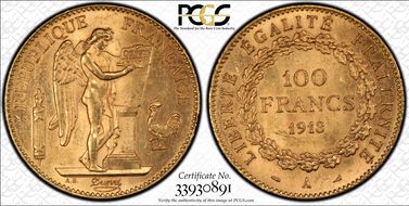 1913-A 100 Fr Gad-1137a F-553 MS62