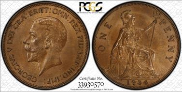 1934 1D S-4055 MS65BN