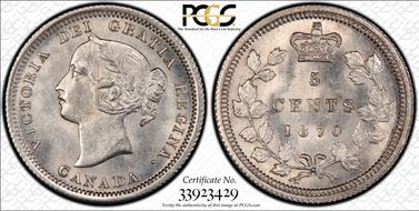 1870 5C Wide Border MS62