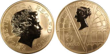 2001 £5 S-L9 Victorian Ann. Au Reverse Proof PR69